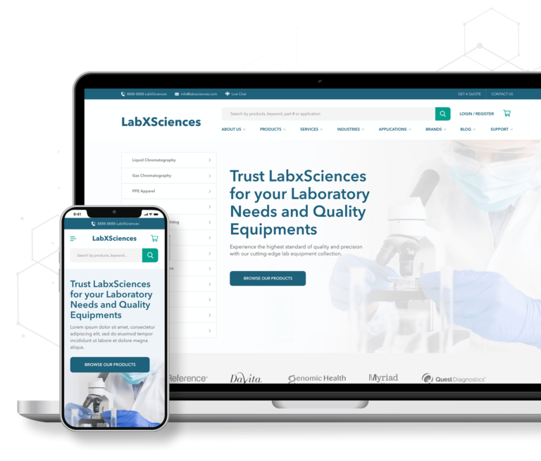 life sciences lab equipment ecommerce digital marketing