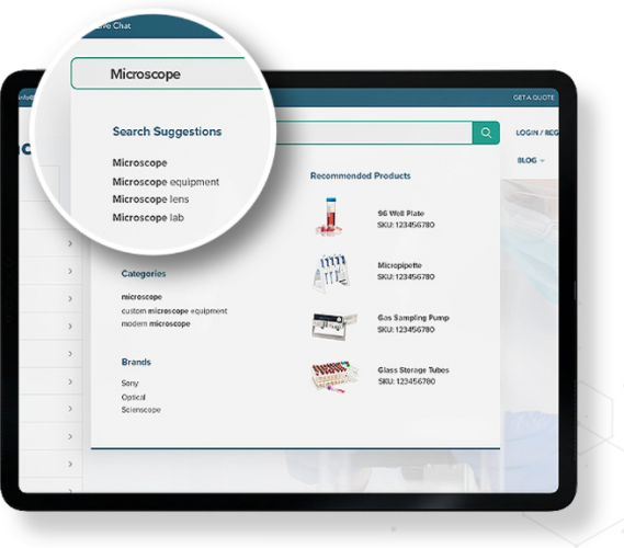 life sciences lab equipment product search